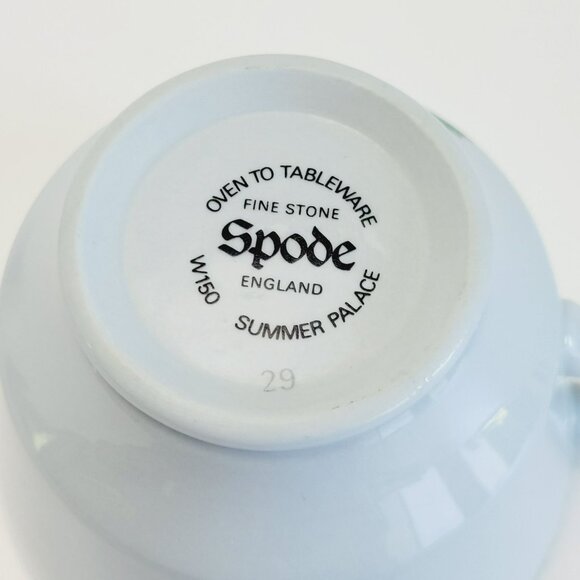 Spode Summer Palace Stoneware Cup & Saucer 2 Sets Multicolor Floral Discontinued - Picture 8 of 12